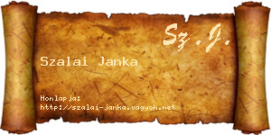 Szalai Janka névjegykártya